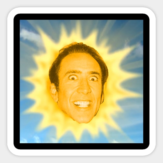 Nicolas Cage Sun Sticker by AlternativePunk